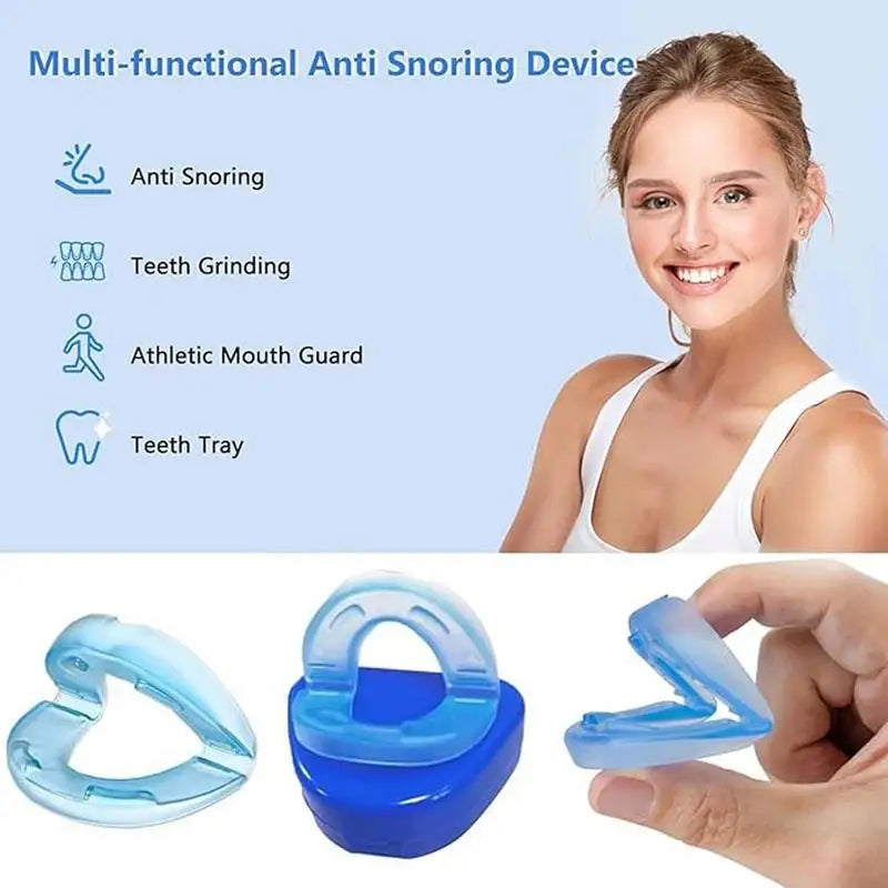 Reusable Snore Device Stopper anti Snoring Mouthpiece Reduce Snoring Aid Snore Solution for Comfort & Easy Breathing